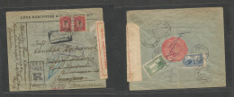 Bosnia. 1916 (9 Sept) Turkey, Galata - Sarajevo, Fwd Doboj (21 Sept) Registered Multiple Front And Reverse Envelope With - Bosnia Erzegovina