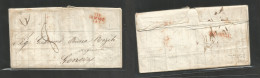 Brazil - Stampless. 1846 (17 Sept) Pernambuco - Italy, Genova (27 April) EL Full Contains Prices Current, Carried By Dir - Altri & Non Classificati