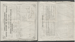 Brazil. 1861 (22 March) RJ - MALTA. French Messengers. Postal Package Transport Receipt, 3 Kgs, Steamer "Navarre" Comand - Autres & Non Classés