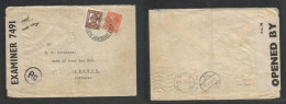 Bulgaria. 1942 (1 August) Undercover Mail. Box 506. Sofia - Portugal, Lisbon (3 Aug) Fkd Env At 16l Rate. Via Wien. Airm - Andere & Zonder Classificatie
