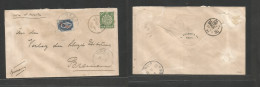 China - Xx. 1903 (20 Oct) Russian PO, Ningpo - Germany, Bremen (20 Nov) Via Siberia. Fkd Env 10c Green CIP + Russia Ovpt - Otros & Sin Clasificación