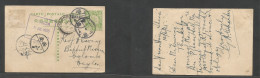 China - XX. 1915 (12 June) Lan Yuan Hsien Thersi - Ceylon, Colombo, Indian Ocean (8 July 15) Baptist Mission. 1c Green S - Other & Unclassified