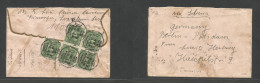 China - Xx. C. 1930. Tsinan Kicheng - Germany, Berlin Via Tientsin - Siberia. Soviet Union. Reverse Multifkd Envelope, T - Altri & Non Classificati