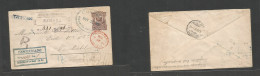 Dominican Rep. 1901 (16 Nov) Sabana De La Mar - Switzerland Neuchatel (8 Dec) Via Samana - London. Registered 20c Brown - Dominikanische Rep.