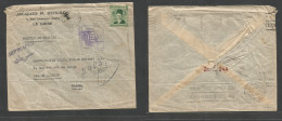 Egypt. 1941 (Jan 10) Cairo - Brazil, RJ (8 April 41) Air Unusual Pm Rate Unsealed Single 4 Ms Comercial Envelope, Depart - Otros & Sin Clasificación