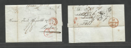 Finland. 1845 (9 Sept) Abo - London, UK (26 Sept) EL With Contains, Depart Stline Postmark, Via Grisslehamn + Various Ch - Other & Unclassified