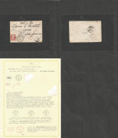 France. 1863 (19 Oct) Lavalette Du Var - USA, CA, S. Fco (Dec 12, 1863) 80c Red Imperf Fkd Envelope Via Portland, Maine - Otros & Sin Clasificación