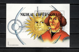 Brazil 1973 Space, Nicolaus Copernicus S/s MNH - Amérique Du Sud