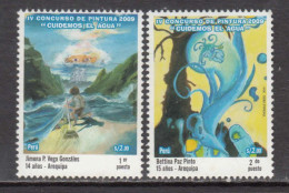 2010 Peru Children's Art  Complete Set Of 2 MNH - Peru