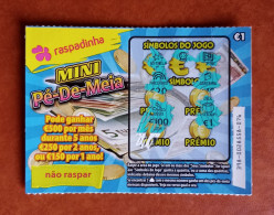 Loterie Instantanée Au Portugal. Pied Mini Chaussette - Lottery Tickets