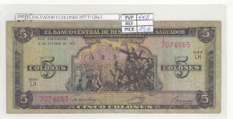 BILLETE EL SALVADOR 5 COLONES 1977 P-126a.1 - Sonstige – Amerika