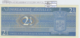 BILLETE ANTILLAS HOLANDESAS 2,5 GULDEN 1970 P-21a - Other - America