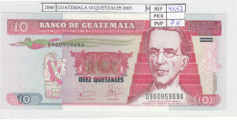 BILLETE GUATEMALA 10 QUETZALES 2003 P-107 N2040 - Sonstige – Amerika