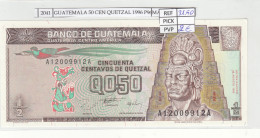 BILLETE GUATEMALA 50 CENTAVOS QUETZAL 1996 P-96a N02041 - Sonstige – Amerika