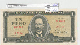 BILLETE CUBA 1 PESO 1981 P-102b.4 N01940 - Sonstige – Amerika