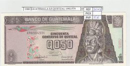 BILLETE GUATEMALA 0,5 QUETZAL 1992 P-72b N01900 - Autres - Amérique