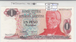 BILLETE ARGENTINA 1 PESO 1984 P-311a.2 N01884 - Otros – América