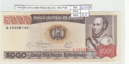 BILLETE BOLIVIA 5.000 PESOS BILLETE BOLIVIANOS 1984 P-168a.2 N01708 - Autres - Amérique