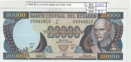 BILLETE ECUADOR 20.000 SUCRES 1999 P-129g.1 N01668 - Otros – América