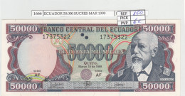 BILLETE ECUADOR 50.000 SUCRES 1999 P-130c N01666 - Autres - Amérique