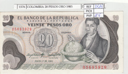 BILLETE COLOMBIA 20 PESOS ORO 1983 P-409d.4 N01576 - Autres - Amérique