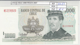 BILLETE CHILE 1.000 PESOS 2007 P-154g.2a N01352 - Otros – América