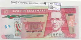 BILLETE GUATEMALA 10 QUETZALES 2010 P-123a N01339 - Other - America