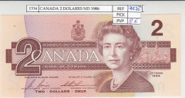 BILLETE CANADA 2 DOLARES 1986 P-94c N01334 - Autres - Amérique