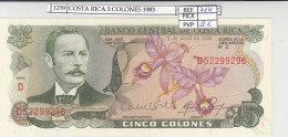 BILLETE COSTA RICA 5 COLONES 1983 P-236d.15 N01239 - Other - America