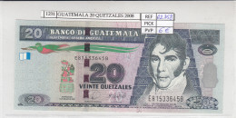 BILLETE GUATEMALA 20 QUETZALES 2008 P-118 N01231 - Other - America