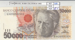 BILLETE BRASIL 50.000 CRUZEIROS 1992 P-234a N01140 - Otros – América