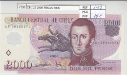 BILLETE CHILE 2.000 PESOS 2008 P-160c N01220 - Altri – America