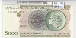 BILLETE BRASIL 5.000 CRUZEIROS 1990 P-227a - Otros – América