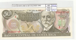 BILLETE COSTA RICA 50 COLONES 1993 P-257a.5 N01113 - Other - America