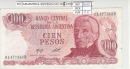 BILLETE ARGENTINA 100 PESOS 1978 P-302a.2  - Otros – América