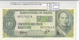 BILLETE BOLIVIA 50.000 PESOS BILLETE BOLIVIANOS 1984 P-170a.2 - Sonstige – Amerika