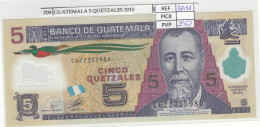 BILLETE GUATEMALA 5 QUETZALES 2010 POLIMERO P-122a - Other - America