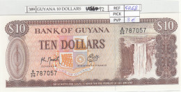 BILLETE GUYANA 10 DOLARES 1992 P-23f - Altri – America