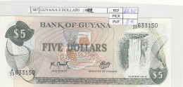 BILLETE GUYANA 5 DOLLARS 1992 P-22f.2 - Altri – America