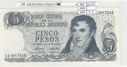 BILLETE ARGENTINA 5 PESOS 1975 (74) P-294a.2 - Sonstige – Amerika