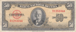 BILLETE CUBA 50 PESOS 1958 P-81b - Autres - Amérique