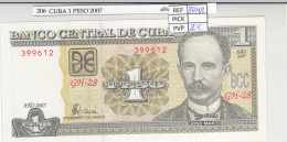 BILLETE CUBA 1 PESO 2007 P-128b - Otros – América