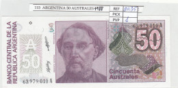 BILLETE ARGENTINA 50 AUSTRALES 1988 P-326b.2 - Autres - Amérique