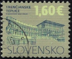 Slovaquie 2016 Oblitéré Used Bâtiments Ville De Trencianske Teplice Y&T SK 683 SU - Used Stamps