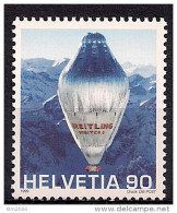 1999 Schweiz Mi. 1680 **MNH Gas-/Heißluftballon „Breitling Orbiter 3“ - Nuevos