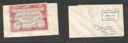 Great Britain - Xx. 1956 (2 July) Bahamas, Deep Creek, Andros - England, Woking. Envelope Circulated With Commonwealth R - ...-1840 Precursori