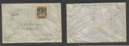 Bc - Gambia. 1927 (7 Febr) Bathurst - Austria, Wien (24 Febr) Registered Single 1sh Fkd Envelope, Margin Border, Tied Ov - Other & Unclassified