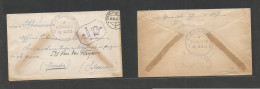 Bc - Jamaica. 1942 (24 June) Internment Camp. Italian POW. Free Mail US + British Depart Censored. Addressed To Geneva, - Autres & Non Classés