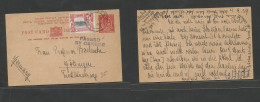 Bc - Kenya. 1939 (4 Sept) KUT, Mondogoro - Germany, Gottingen. 15c Red Stat Card + Adtl On WWII Local Censor Cachet, Tie - Other & Unclassified