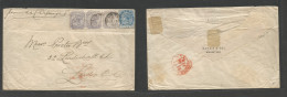 Bc - Mauritius. 1906 (14 Nov) GPO - London, UK (Dec 10) Multifkd QV Envelope Out 18c Rate, Tied Cds Per "SS Dubengal" Ar - Autres & Non Classés